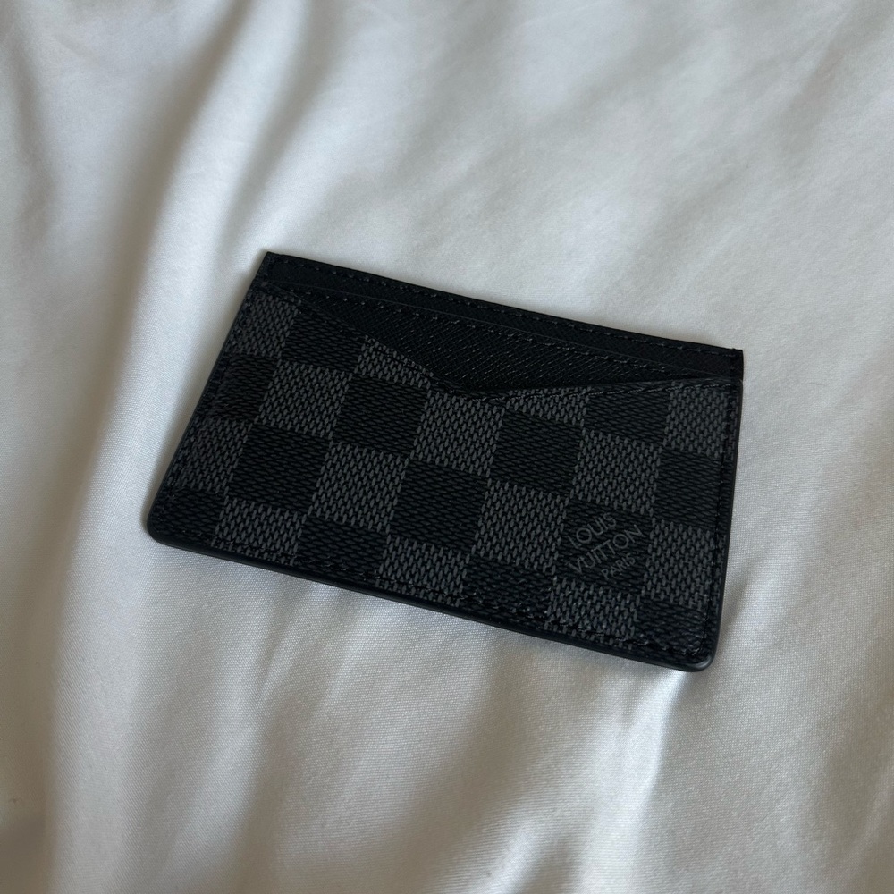 Louis Vuitton Black Checkered Neo Card Holder